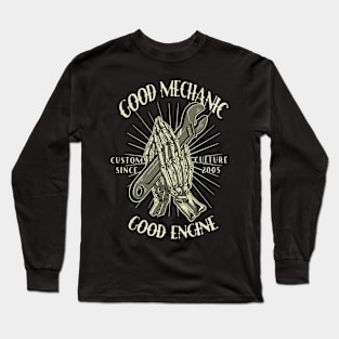 Good Mechanic, Good Engine Long Sleeve T-Shirt